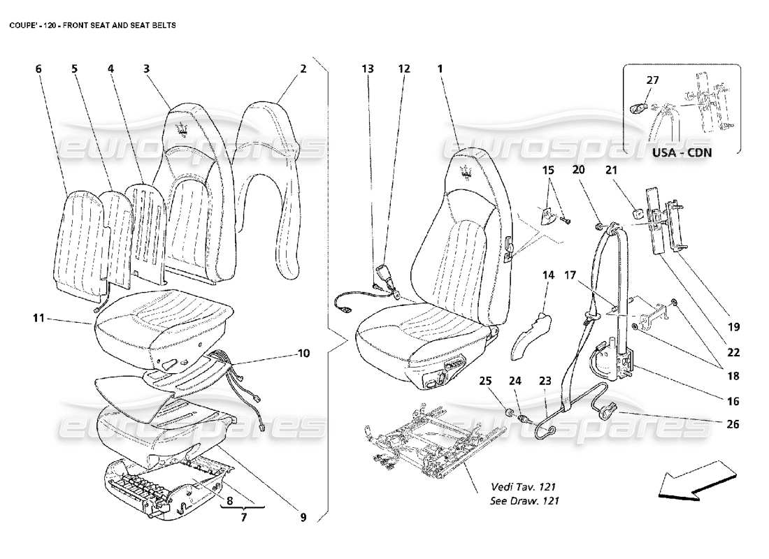 part diagram containing part number 67190800