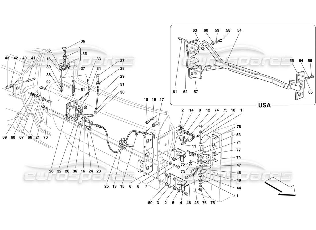 part diagram containing part number 64153000