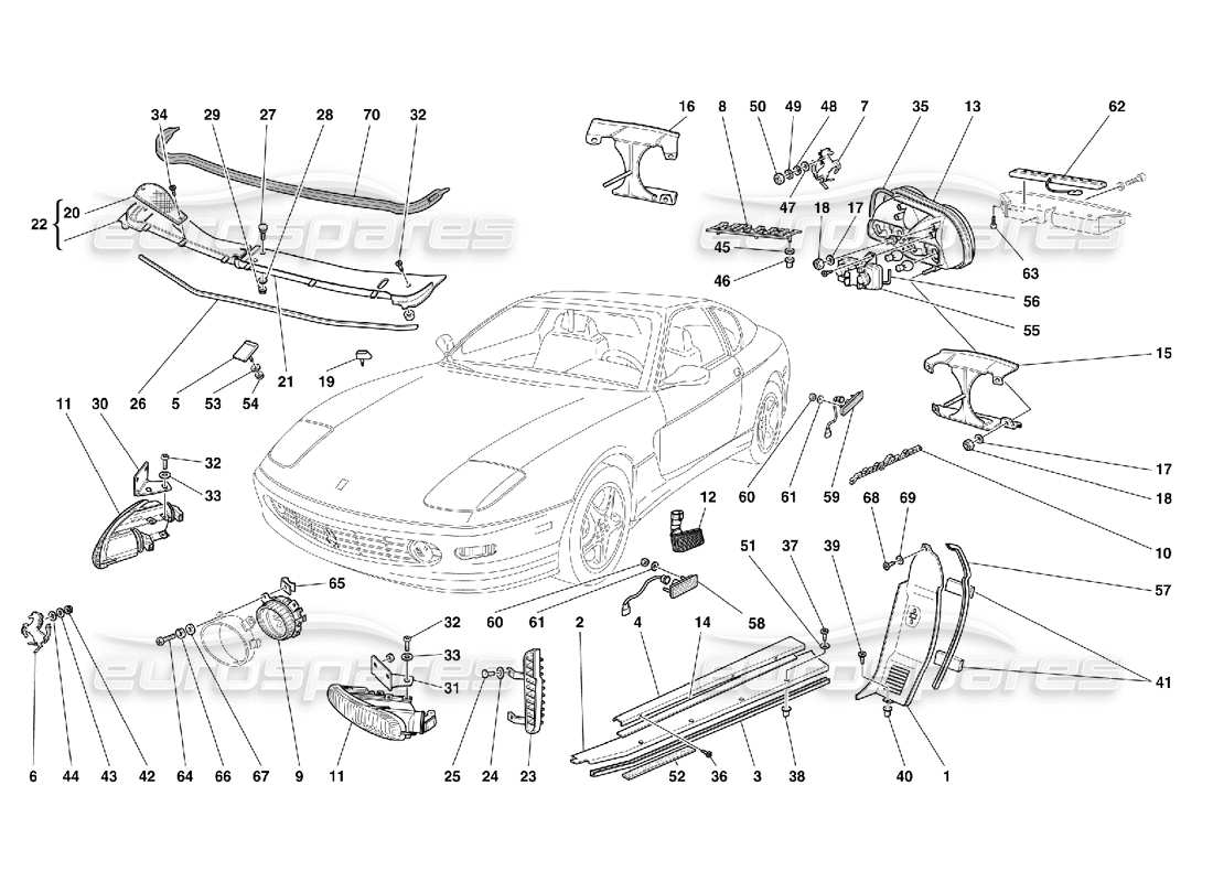 part diagram containing part number 62797200