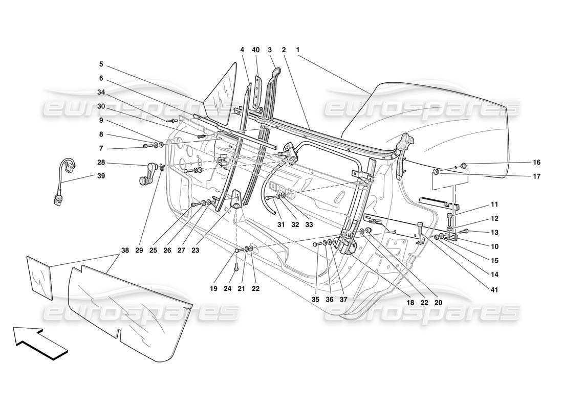 part diagram containing part number 64148400