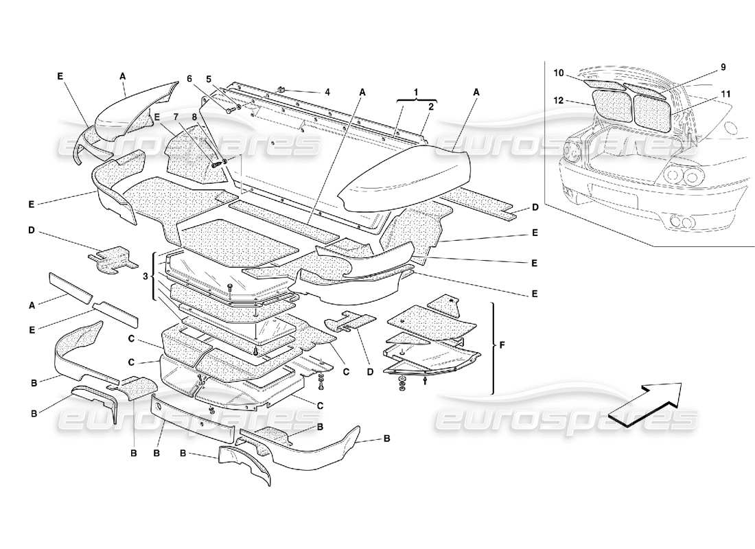 part diagram containing part number 65418900