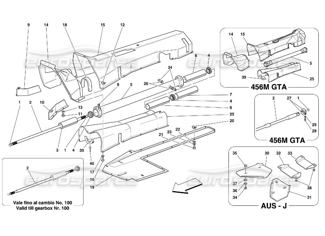 part diagram containing part number 65505900