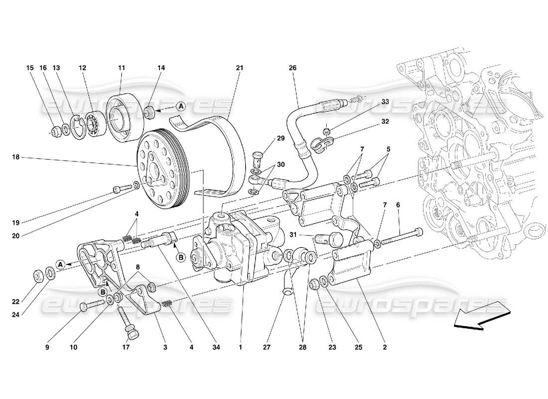 part diagram containing part number 166996