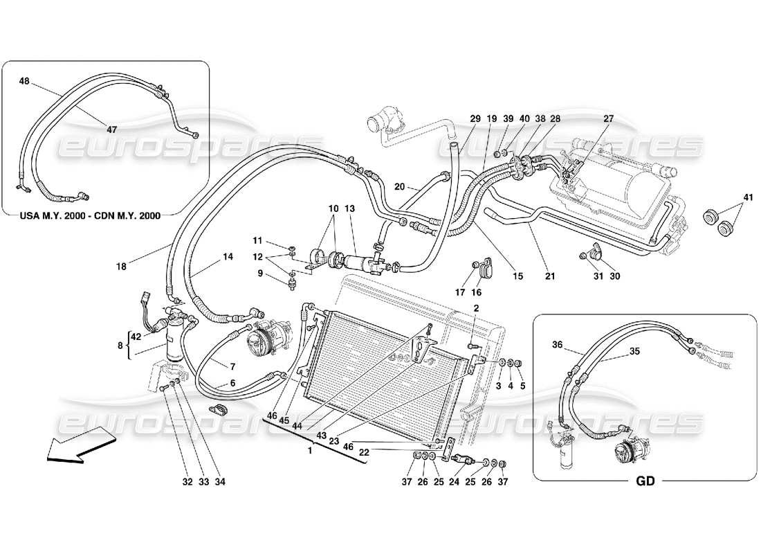 part diagram containing part number 65846100