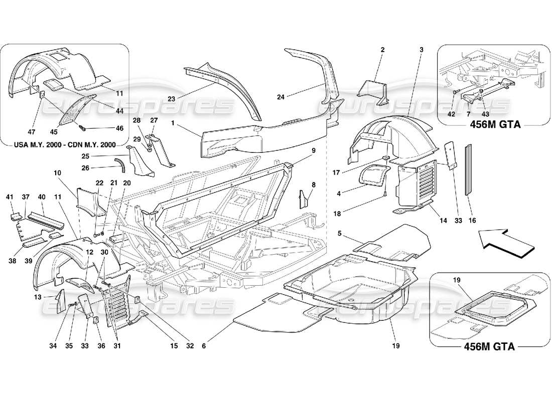 part diagram containing part number 64467500