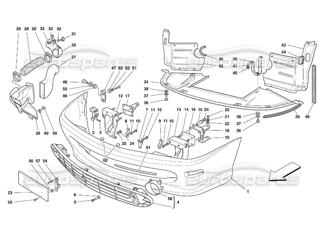 part diagram containing part number 65990800