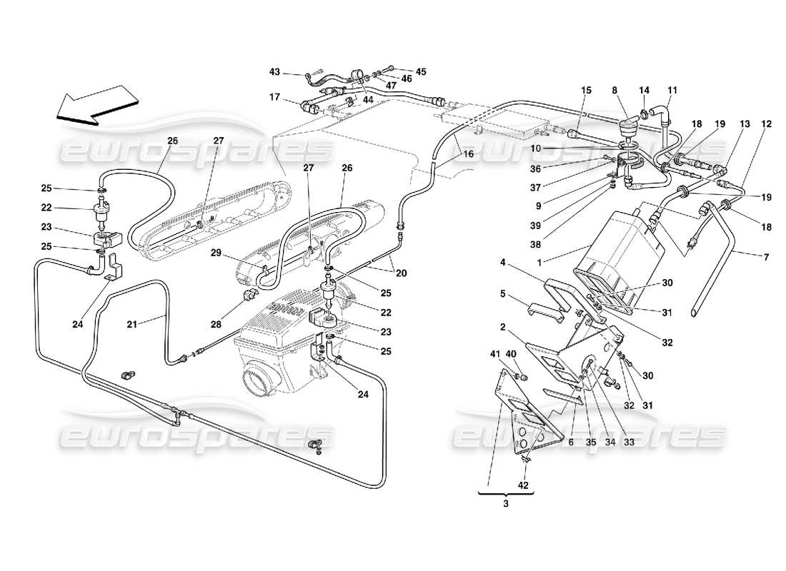 part diagram containing part number 181184