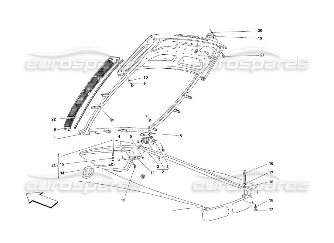 part diagram containing part number 69416500