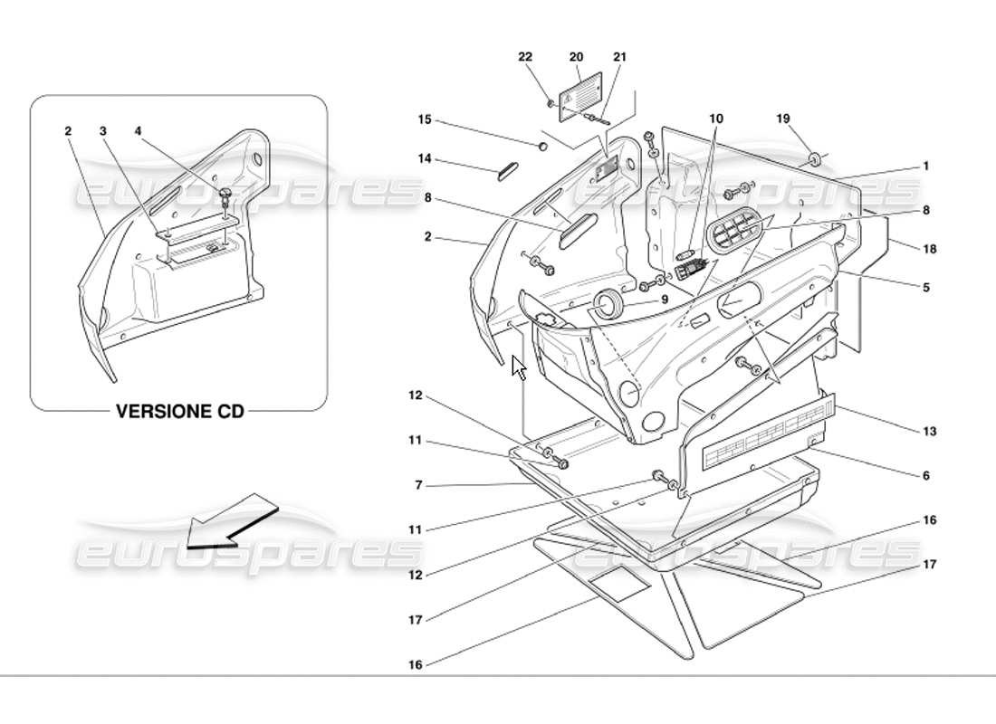 part diagram containing part number 65970500