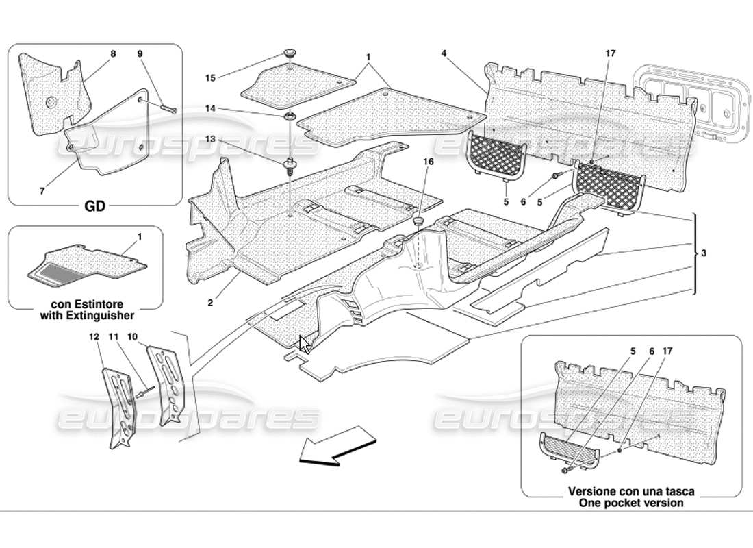 part diagram containing part number 65708600