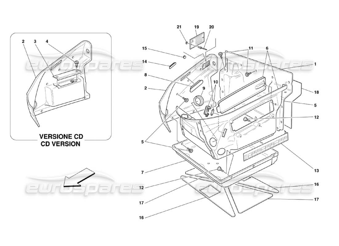 part diagram containing part number 67748500