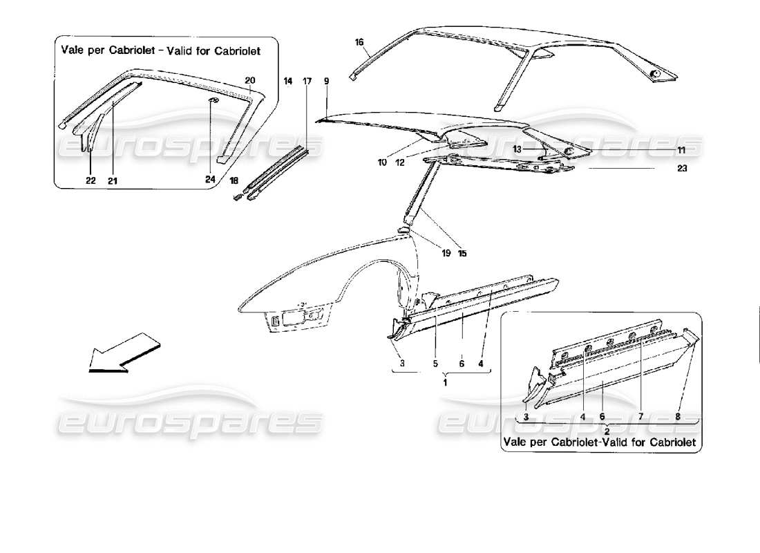 part diagram containing part number 62376700