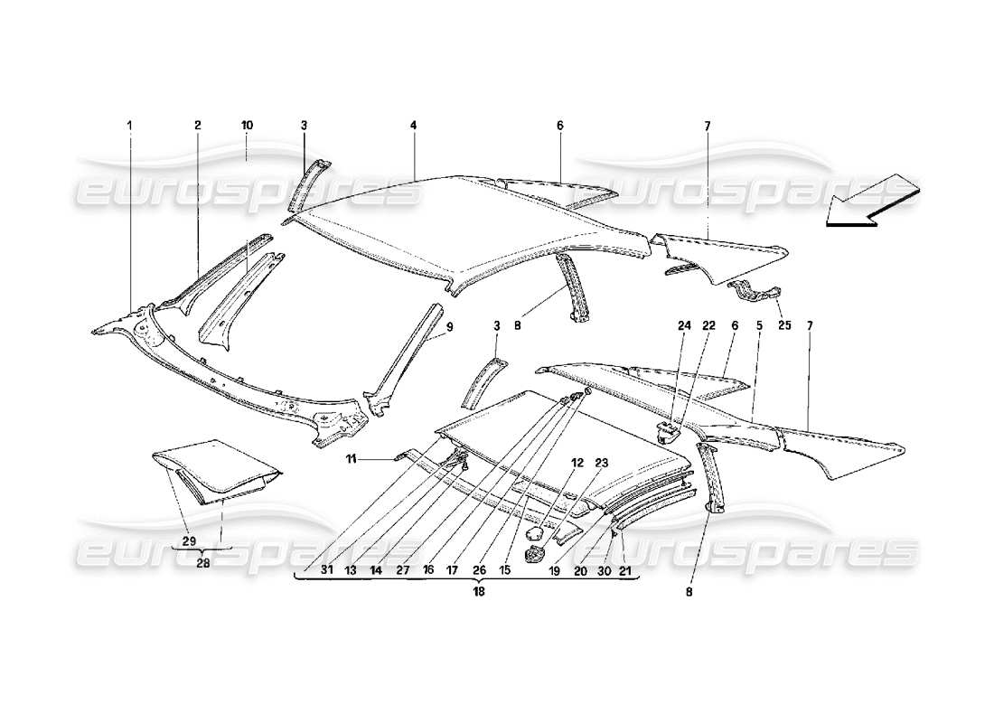 part diagram containing part number 62982200