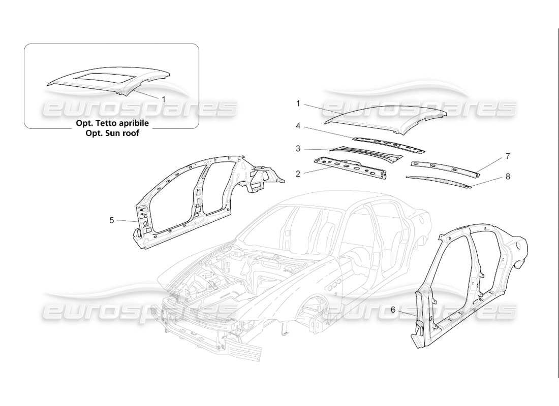 a part diagram from the maserati qtp. (2006) 4.2 f1 parts catalogue