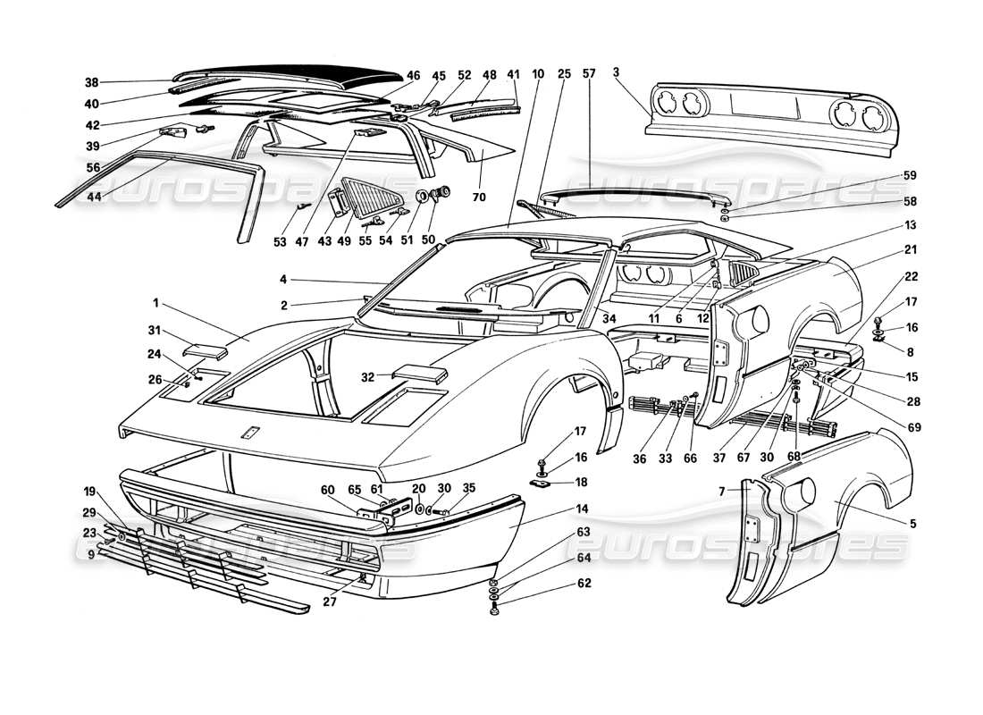part diagram containing part number 61901500