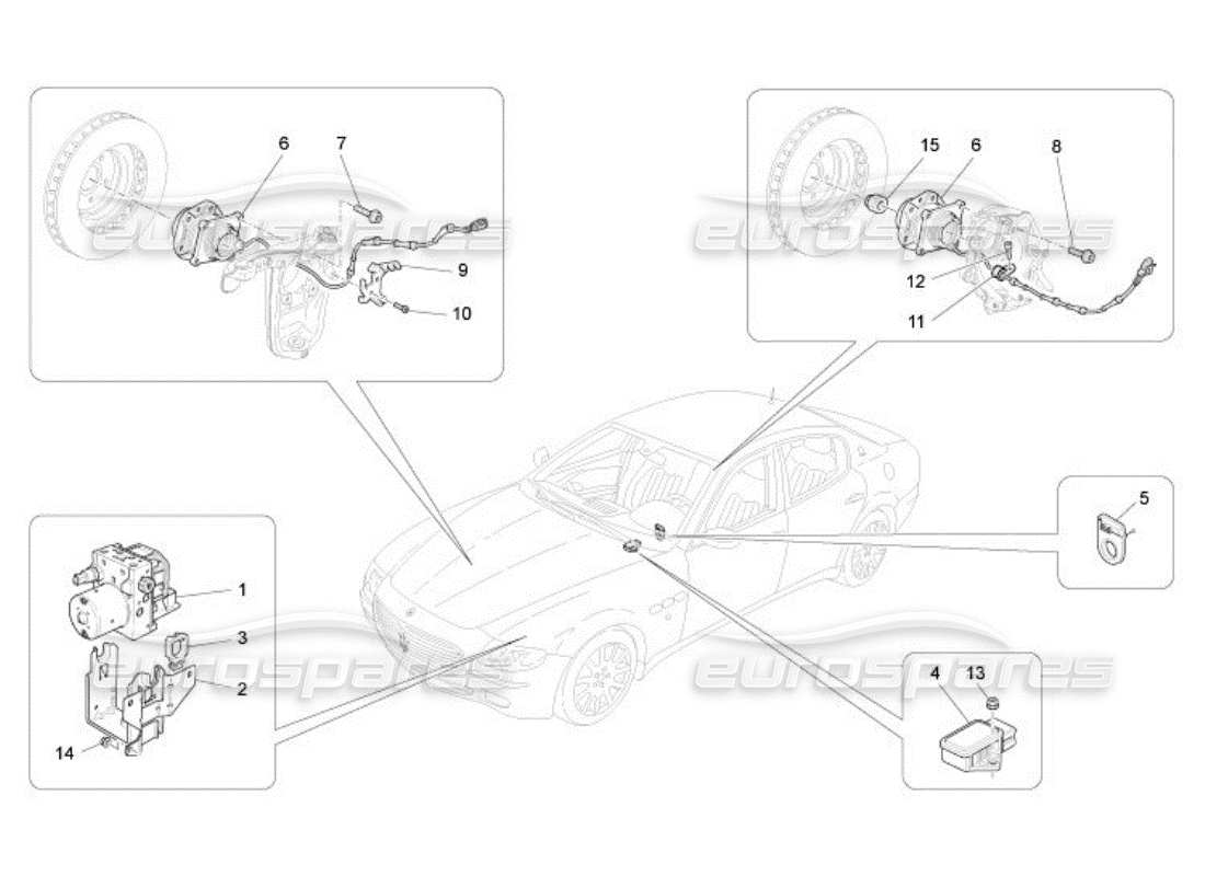 a part diagram from the Maserati QTP. (2005) 4.2 parts catalogue