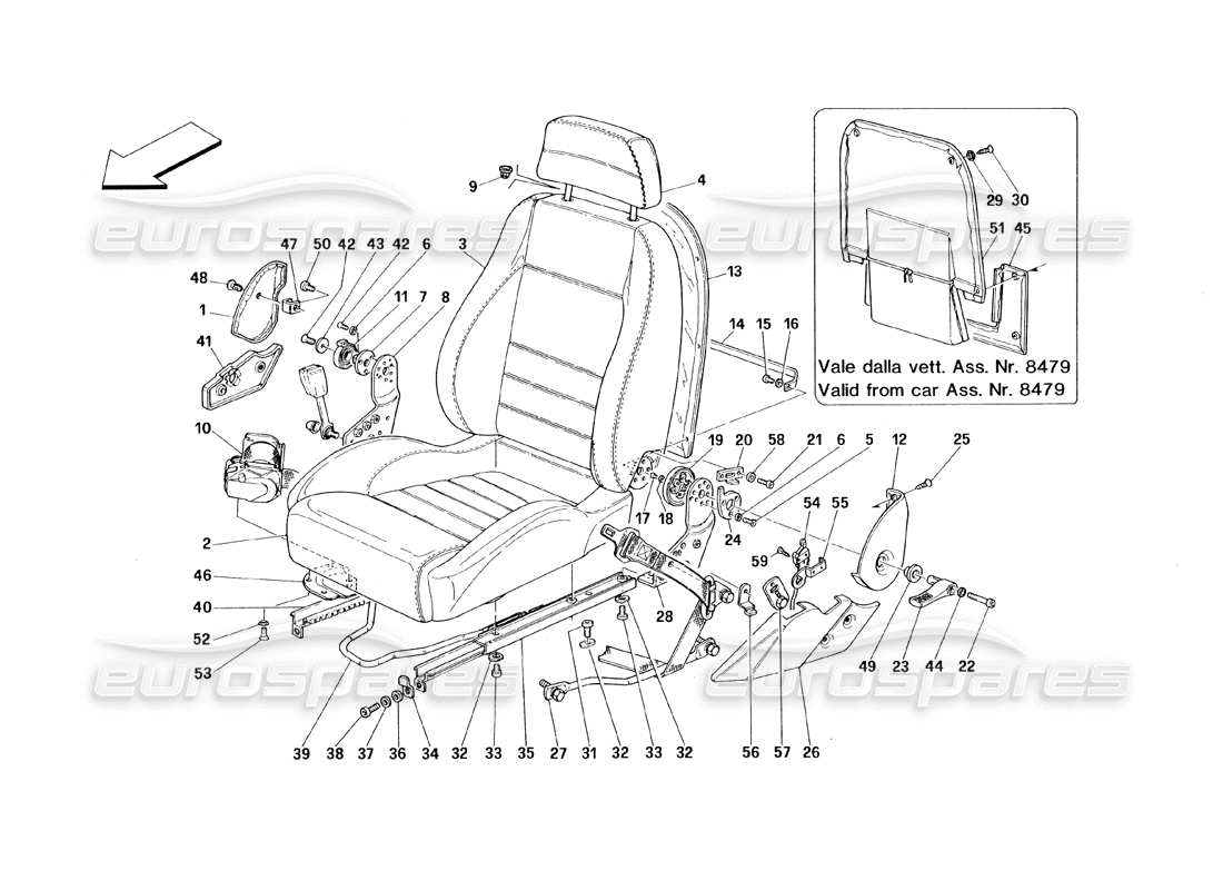 part diagram containing part number 62750600