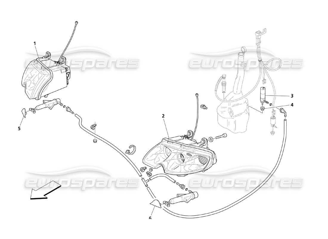 a part diagram from the maserati qtp. (2003) 4.2 parts catalogue