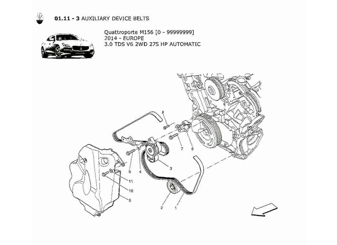 part diagram containing part number 46330311