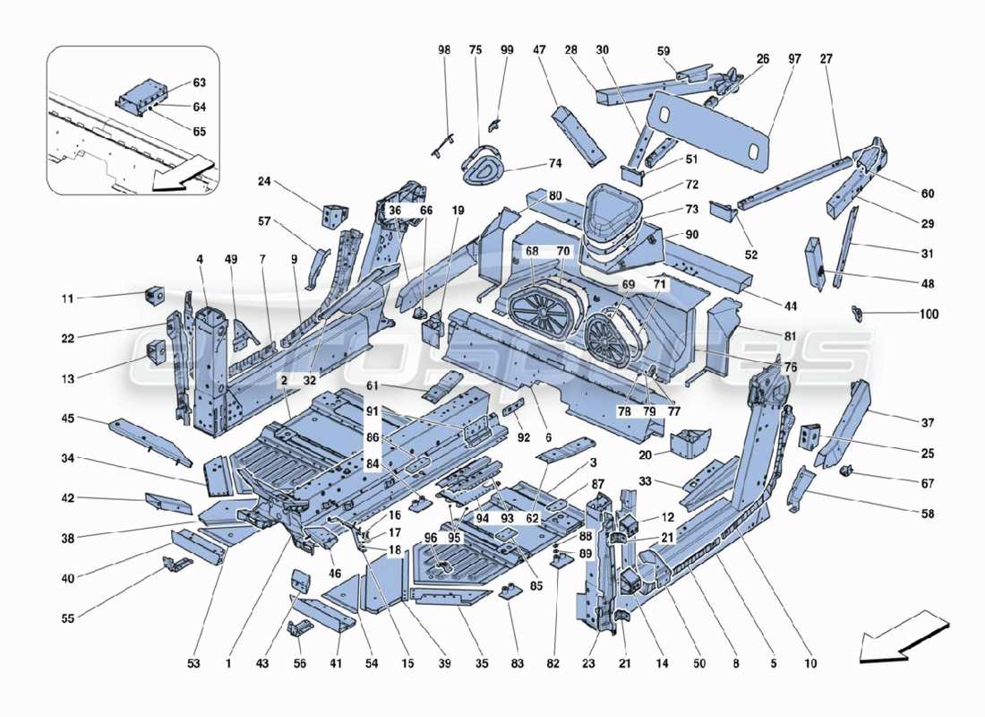 part diagram containing part number 304405