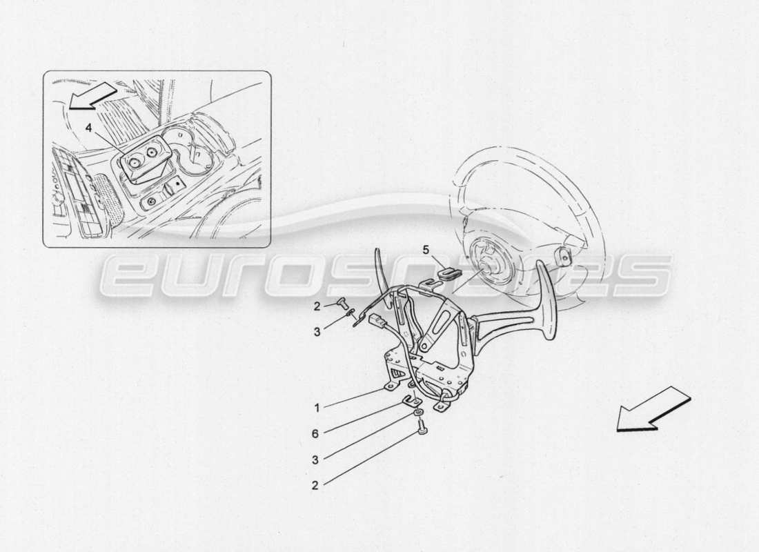 a part diagram from the maserati granturismo special edition parts catalogue