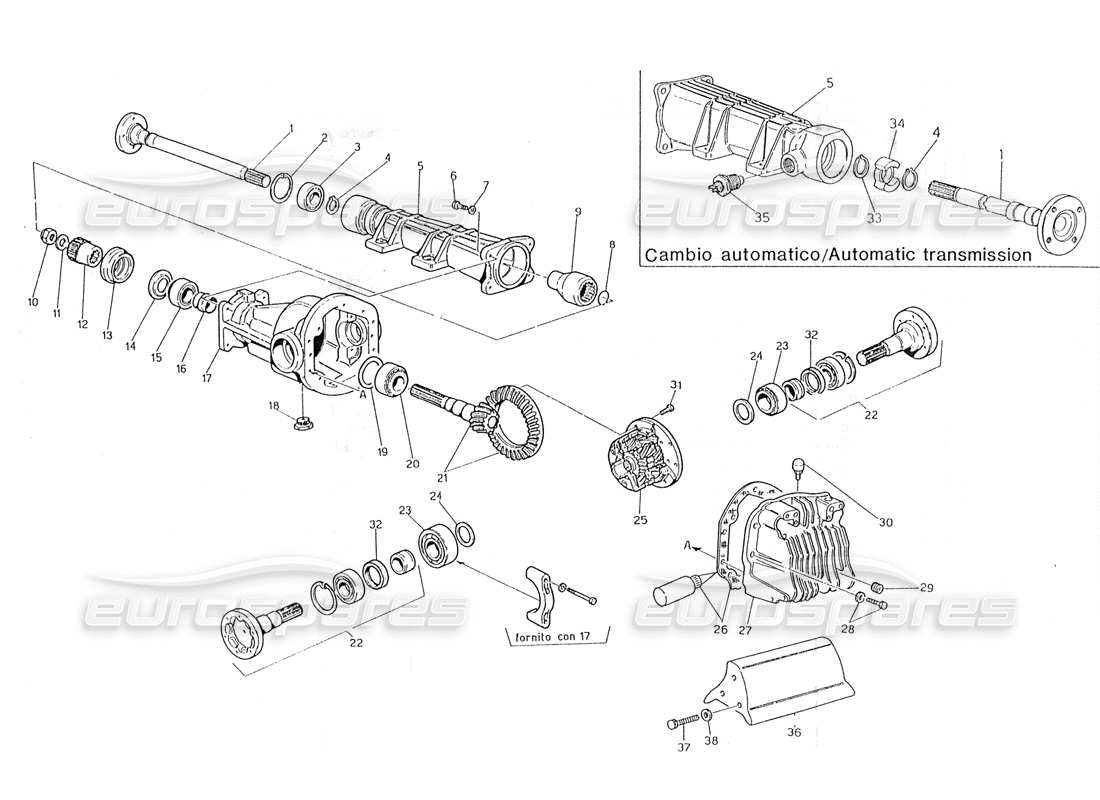 a part diagram from the Maserati 228 parts catalogue