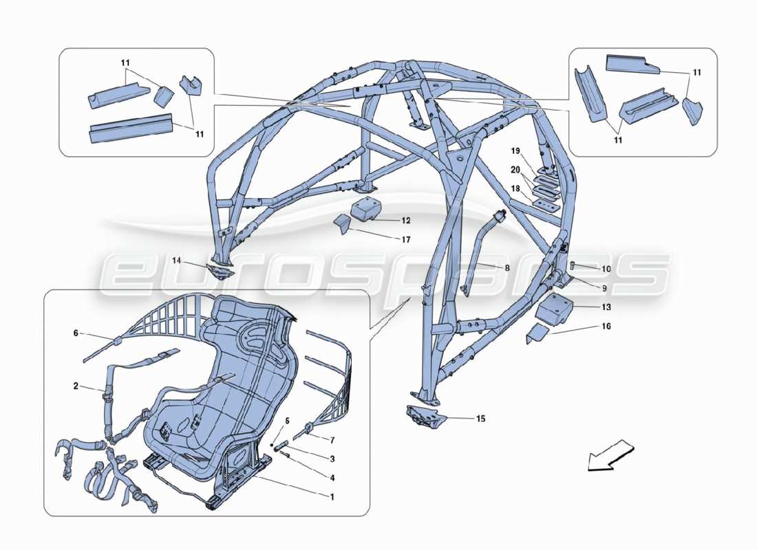 part diagram containing part number 89169800