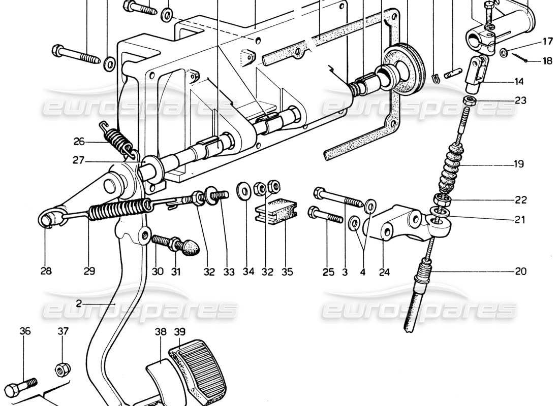 a part diagram from the ferrari 365 parts catalogue