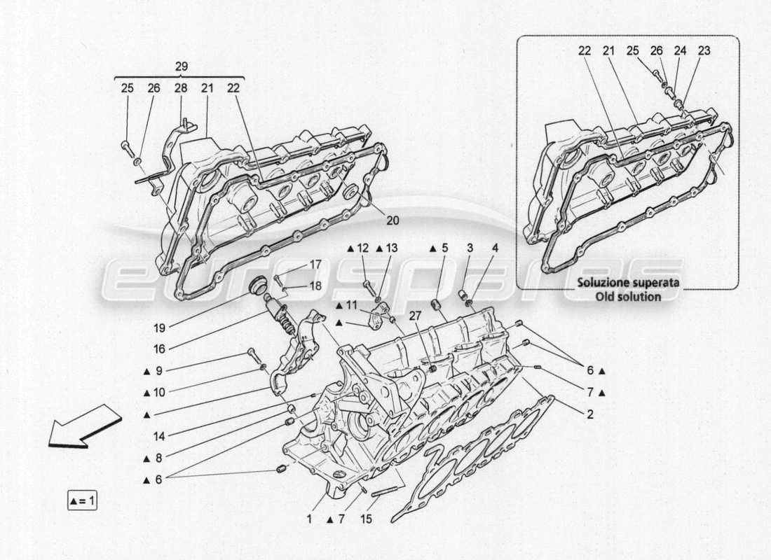 a part diagram from the maserati granturismo special edition parts catalogue