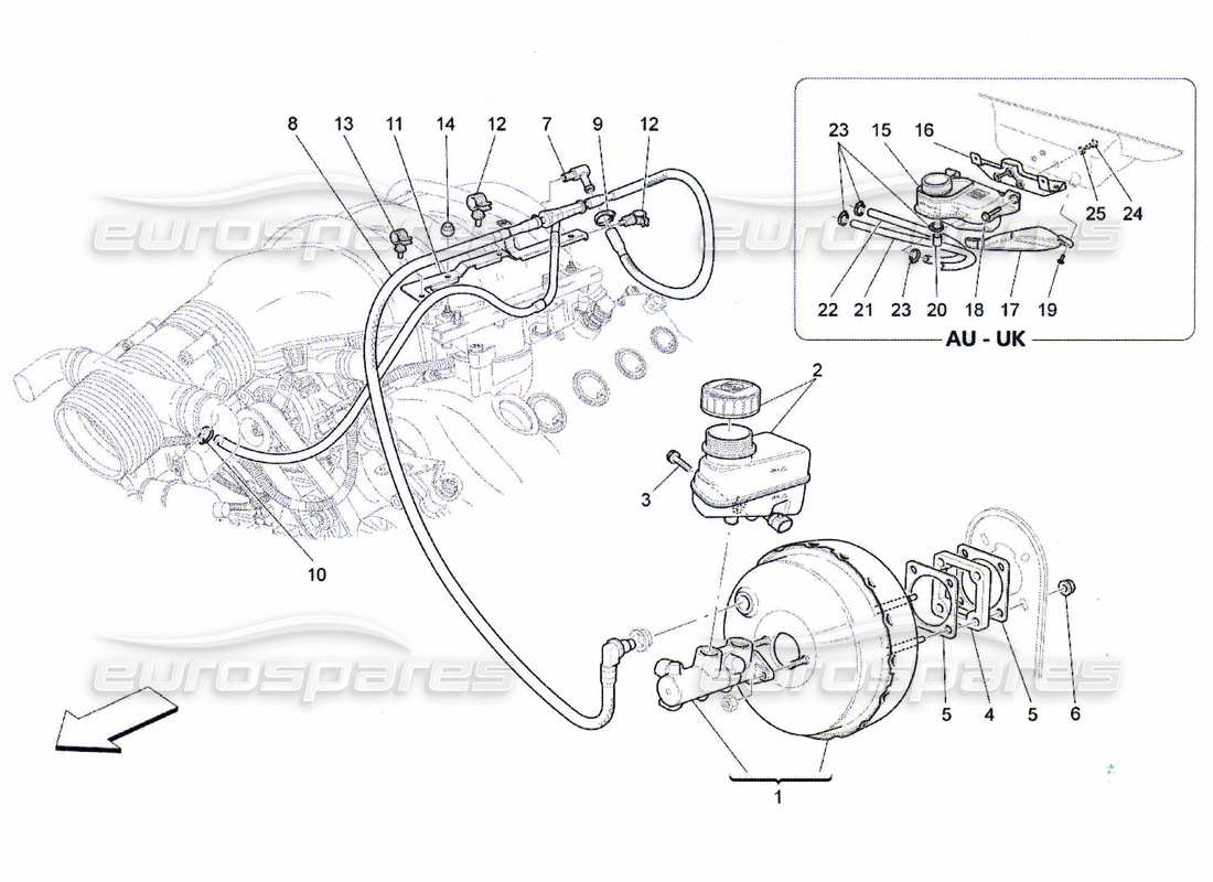 a part diagram from the Maserati QTP. (2010) 4.7 parts catalogue