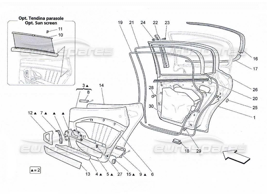 part diagram containing part number 67861100