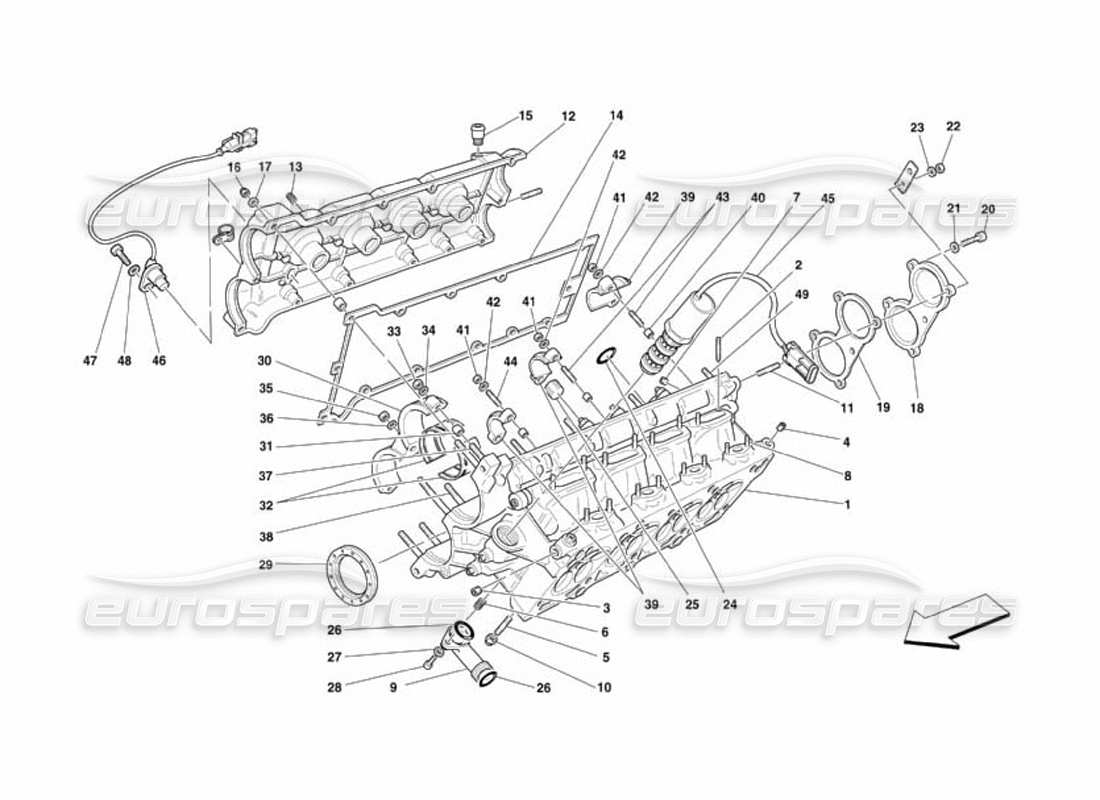 part diagram containing part number 167135