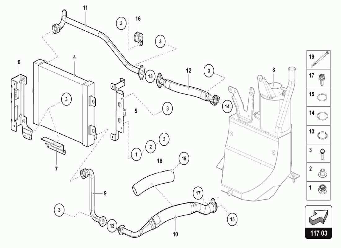 VIEW PARTS DIAGRAMS FROM THE LAMBORGHINI CENTENARIO SPIDER PARTS CATALOGUE a part diagram from the lamborghini centenario spider parts catalogue