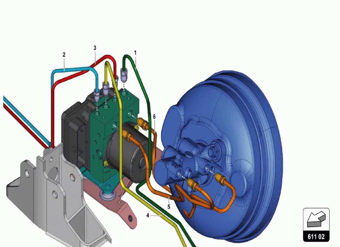 a part diagram from the lamborghini centenario spider parts catalogue