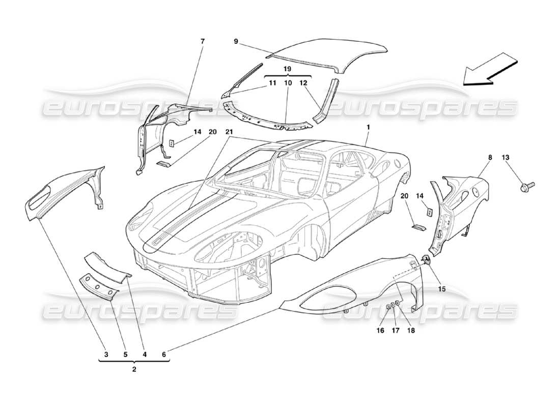 part diagram containing part number 67749200