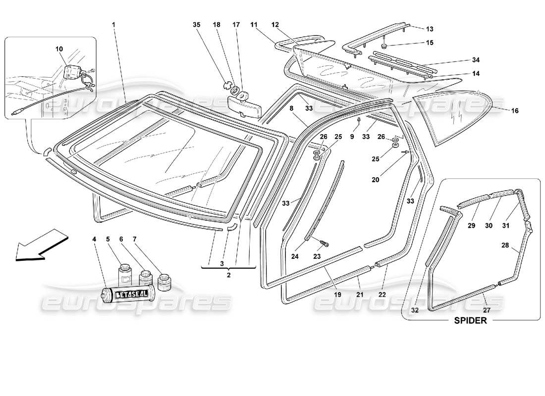 part diagram containing part number 62199200