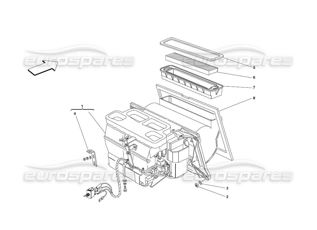 part diagram containing part number 66142400