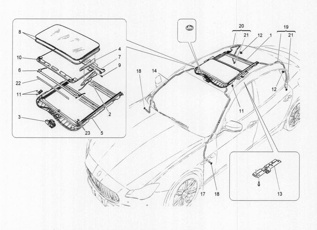 a part diagram from the Maserati QTP. V6 3.0 BT 410bhp 2015 parts catalogue