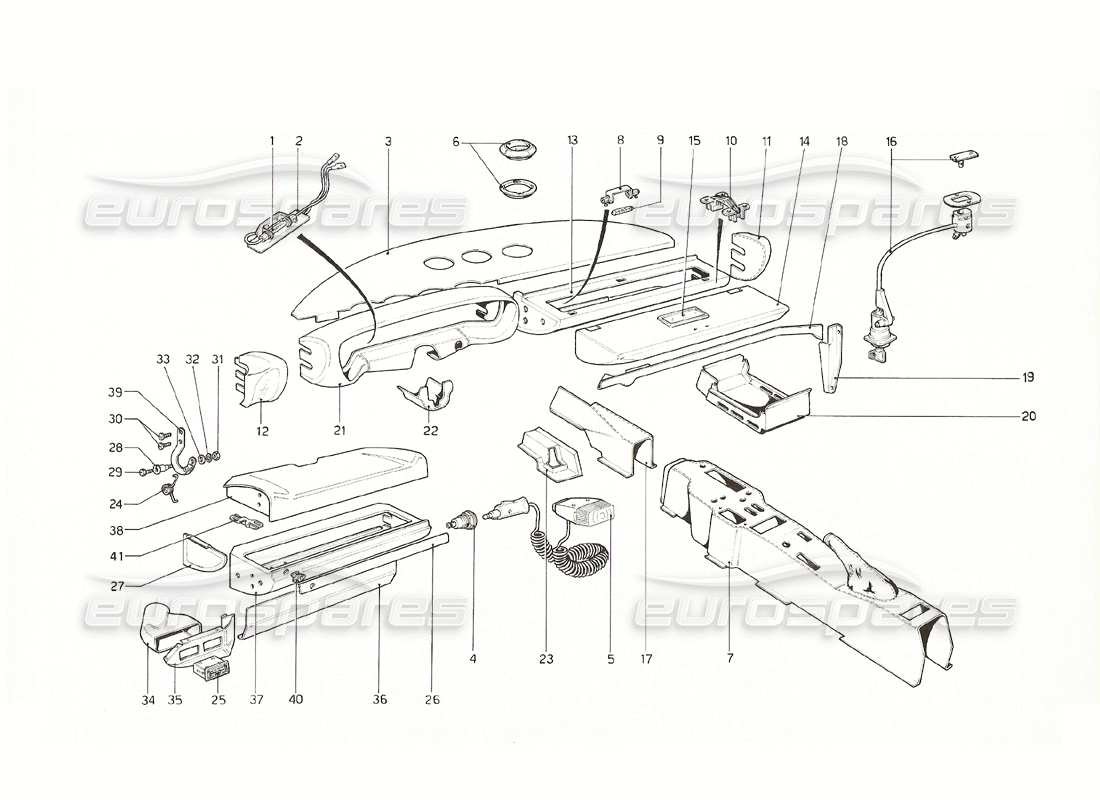 a part diagram from the ferrari 308 parts catalogue