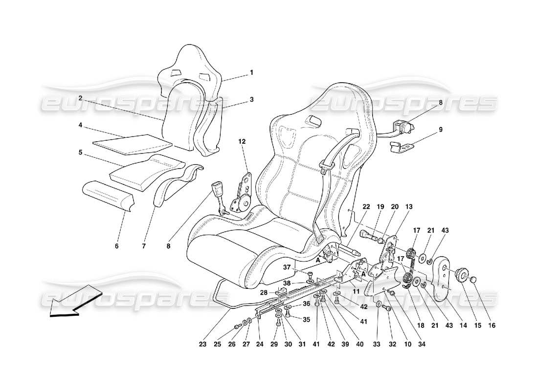 part diagram containing part number 64793000