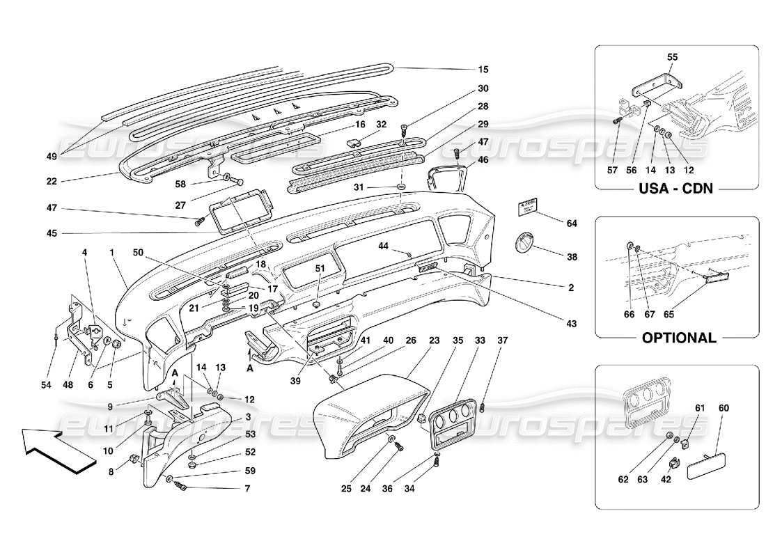 part diagram containing part number 65512700