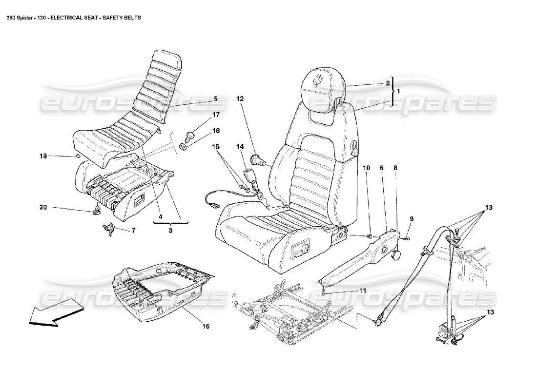 part diagram containing part number 65790400