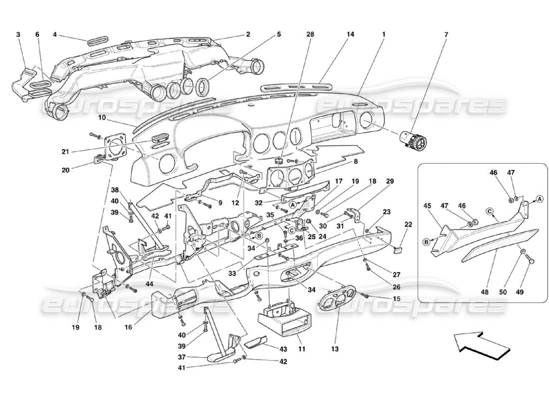 part diagram containing part number 65132700