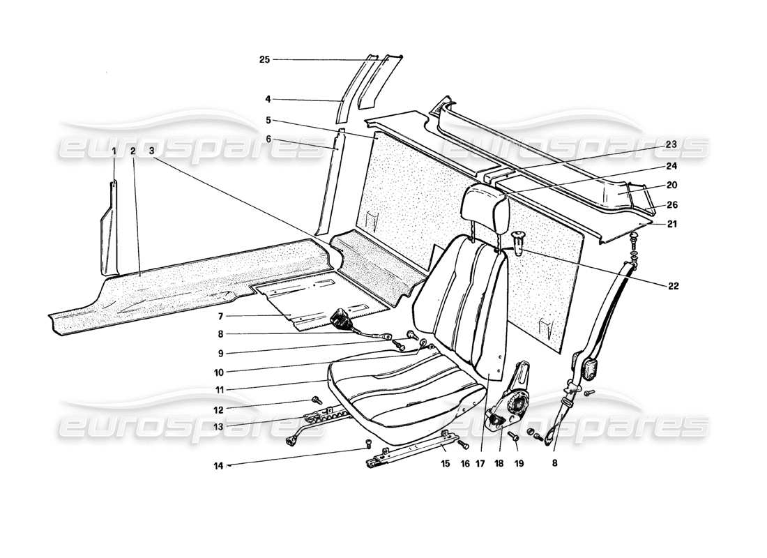 part diagram containing part number 60148400