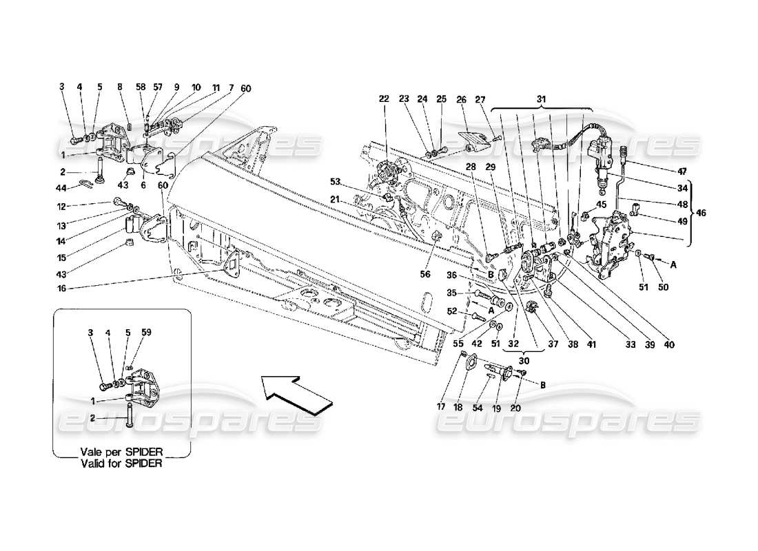 part diagram containing part number 62063500