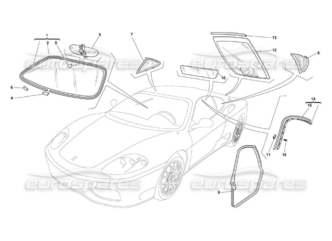 part diagram containing part number 65980100