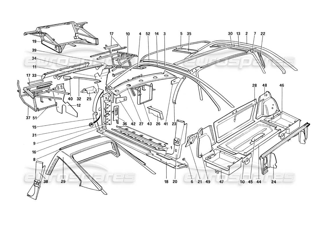 part diagram containing part number 61743400