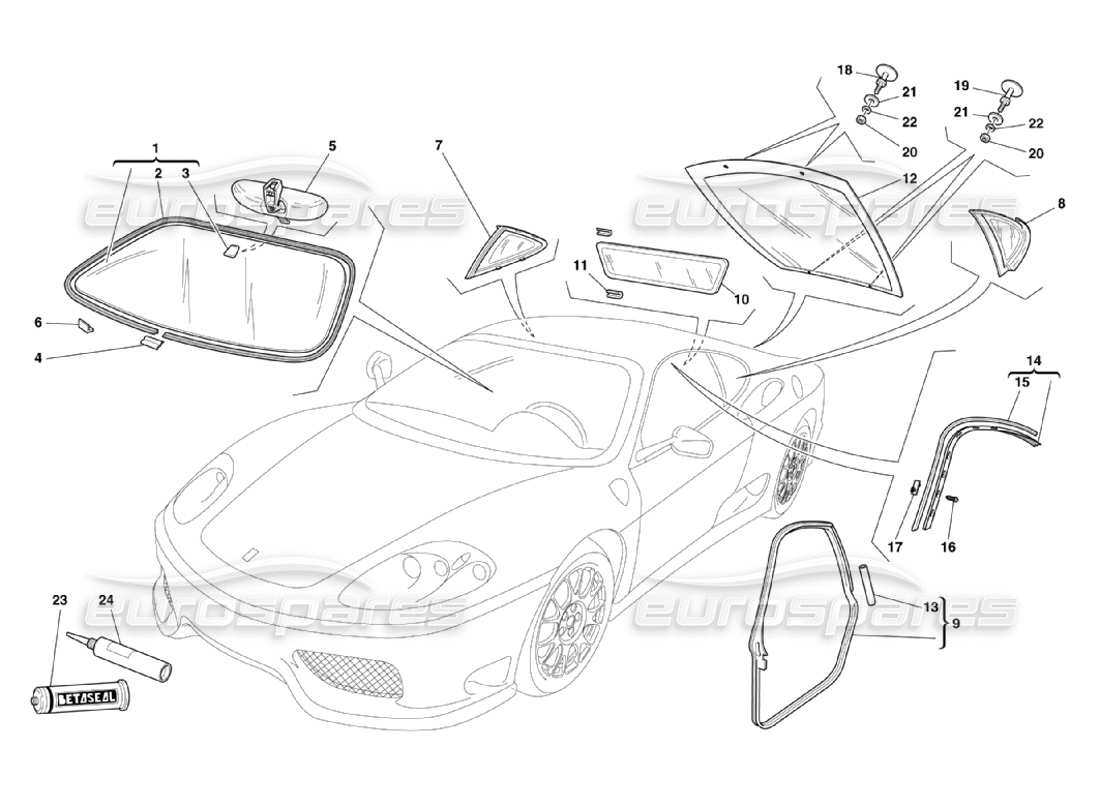 part diagram containing part number 65525300