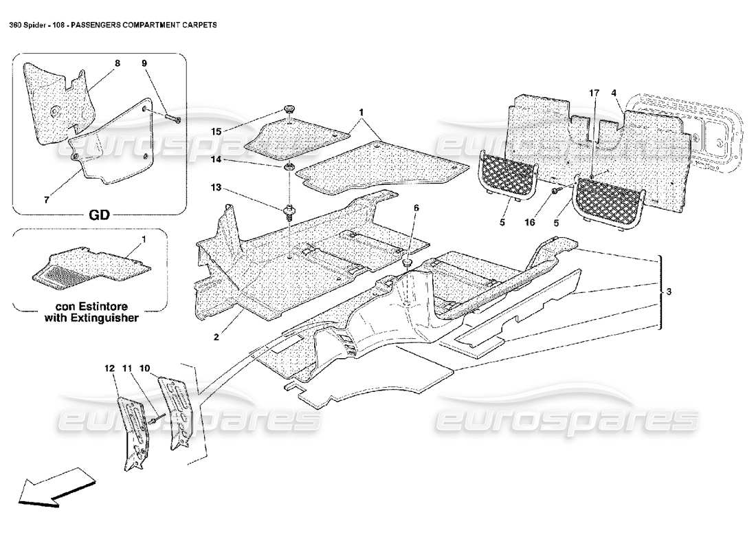 part diagram containing part number 687033..