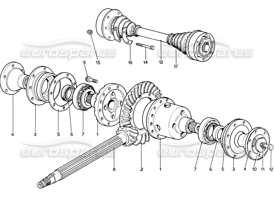 part diagram containing part number m18x65-uni 5738